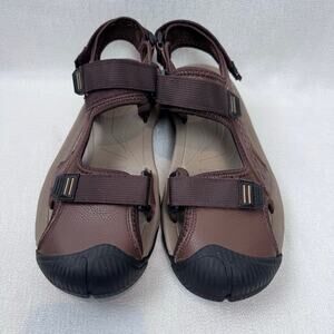Sport Men Brown Sandal Adjustable Comfortable and Support Hiking Shoe US 12